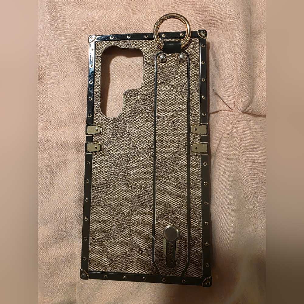 Luxury CC Tan and Black Phone Case